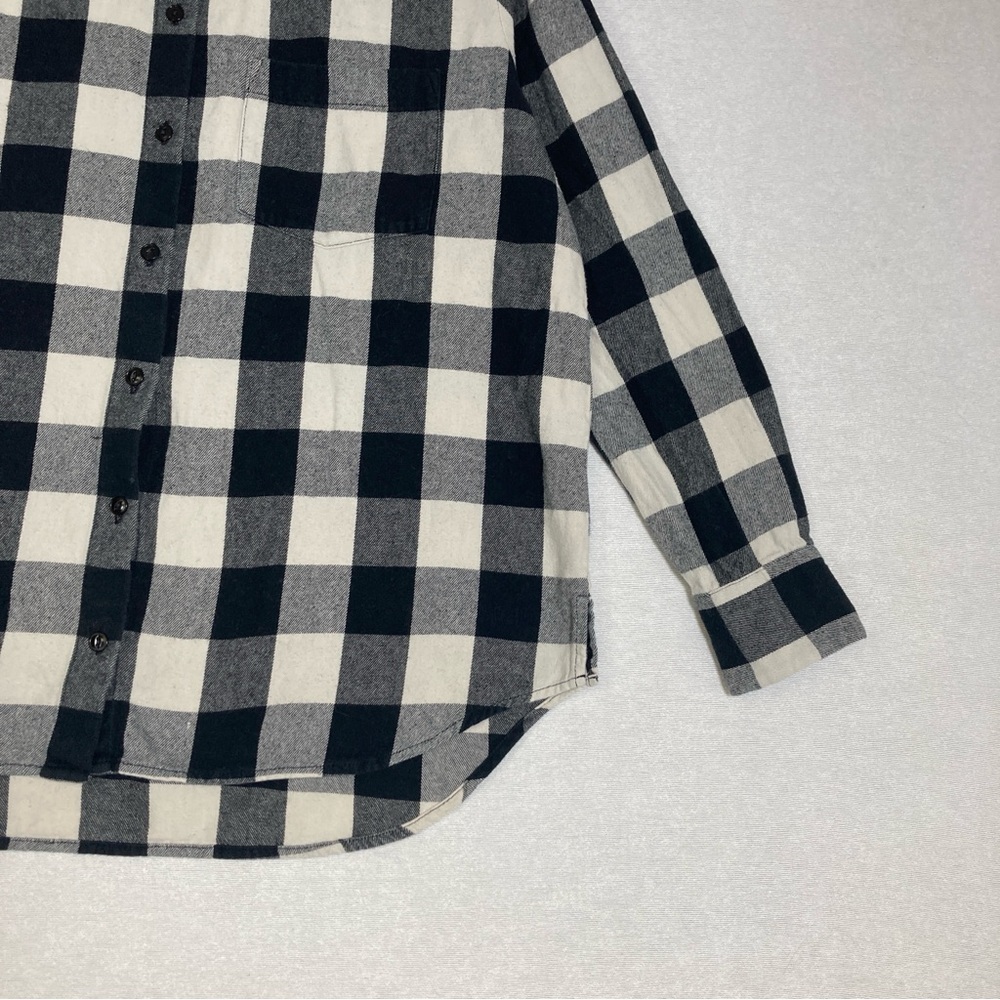 Madewell Women’s Shirt Black and White Casual Button Down Shirt Size S - Picture 4 of 15